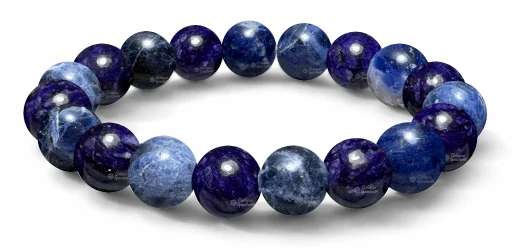 Наборной браслет из чароита и содалита